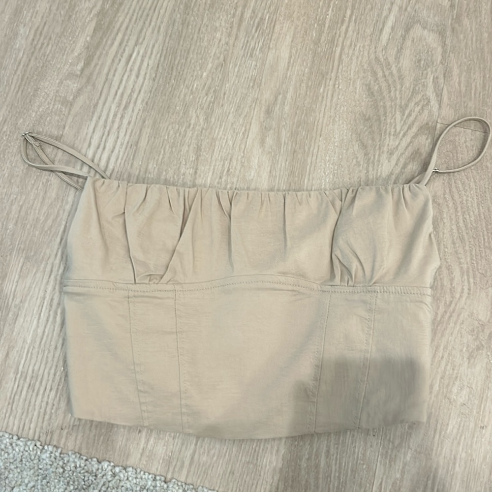 Zara Brown crop top